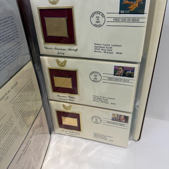 46 - Golden Replicas of U.S. Stamps Postal Classic 22k Gold Stamps - Mixed Lot - Picture 7 of 16
